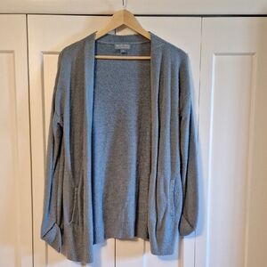 NWOT Barefoot Dreams Light Blue Open-Front Cardigan Sweater